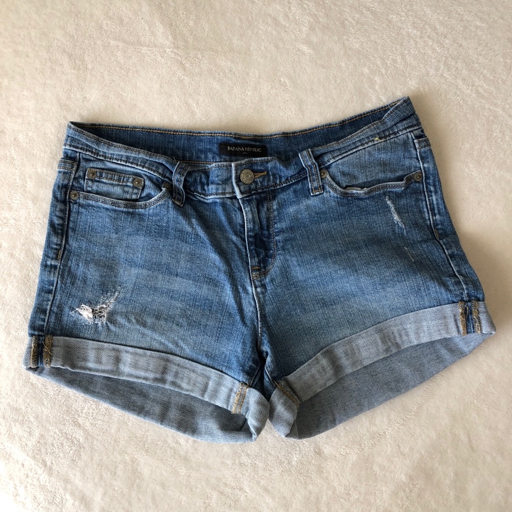 Banana Republic denim mini shorts
